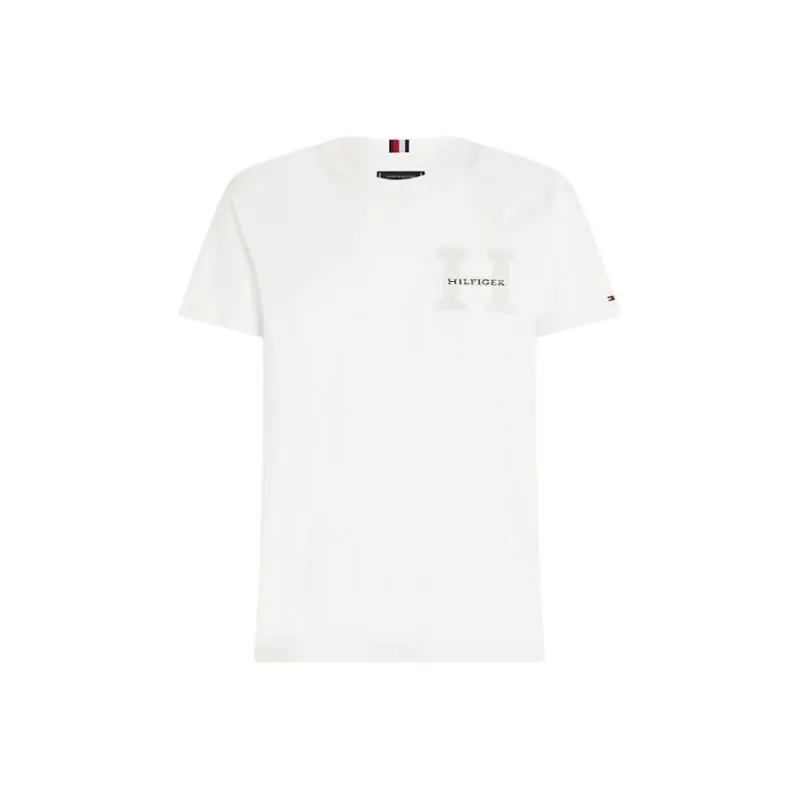 Tommy Hilfiger Curly Logo T-Shirt T-Shirt Men's White-0