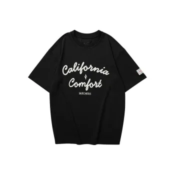 Skechers Diamond Series T Shirts Unisex Raven/04CM