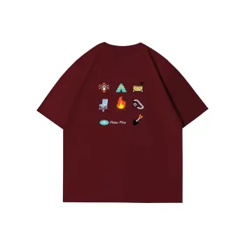 Polar Fire T-Shirt Unisex Burgundy