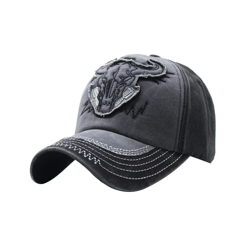 JKEM Denim Baseball Caps Unisex-1