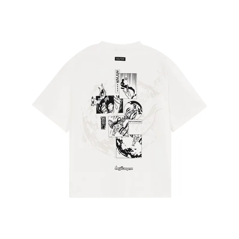 LUJIAMEN T-Shirts Unisex White-0