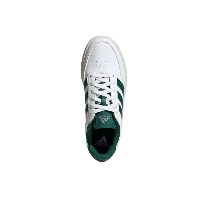 Adidas BREAKNET 2.0 Slip Resistant Low Top Skateboard Shoes Men's White-3