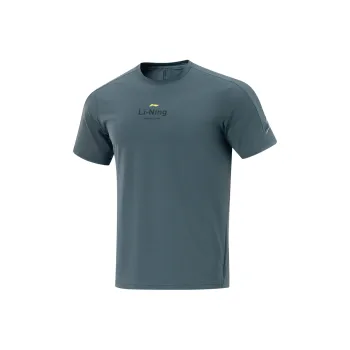 LiNing Fitness Series T Shirt Men's Snail Dark Cyan