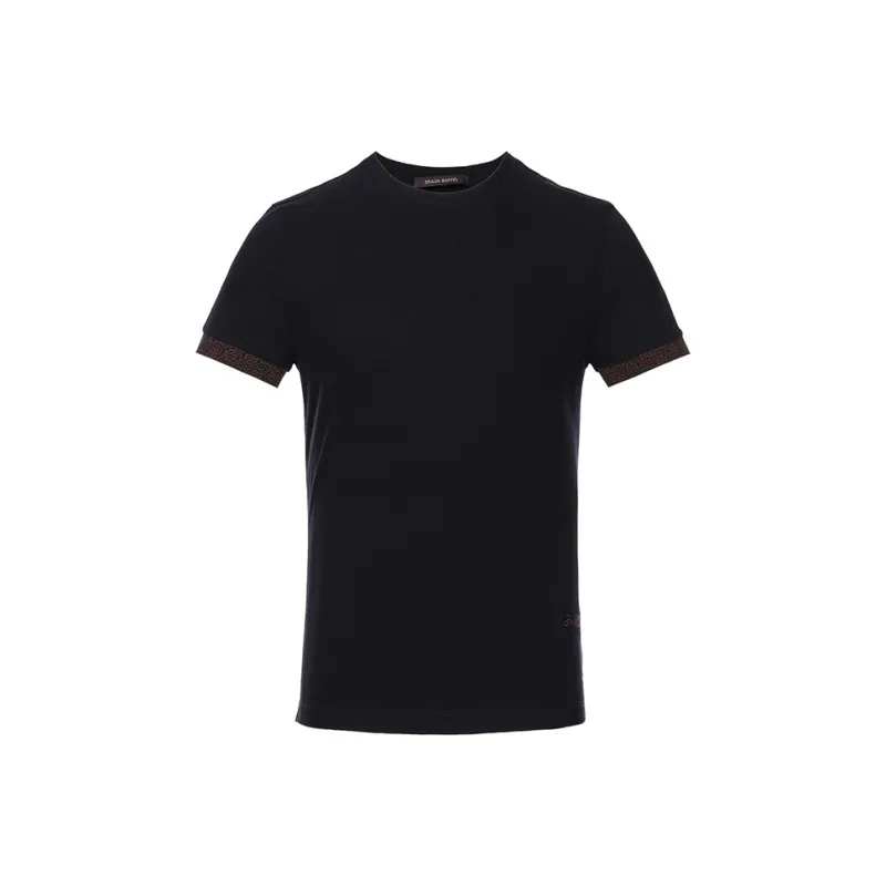 BRAUN BUFFEL T-Shirts Men Dark Blue-0