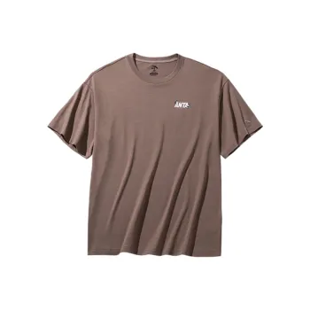 Anta x NEIXINXIAOHAI LIANMINGKUAN Life Collection T Shirt Unisex Chestnut Milk Coffee