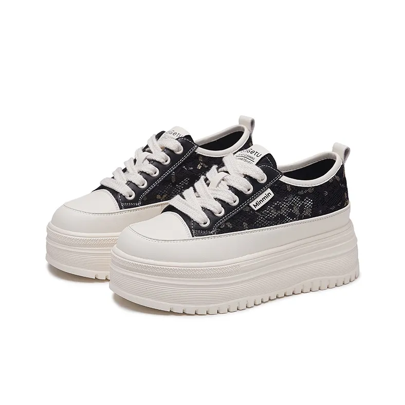Jerden Smith Anti Slip And Wear Resistant Height Increasing Low Top Skateboard Shoes Women's-6
