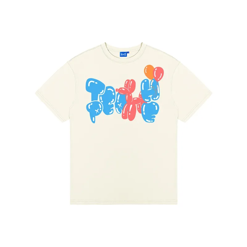 Teach Peace T Shirts Unisex Beige-0