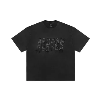 A Chock T Shirt Unisex Washed Black