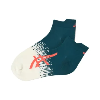 Asics Ankle Socks Unisex 1 Pack Saxon Green Bright White