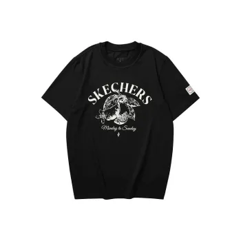 Skechers SS24 T Shirt Unisex Carbon Black