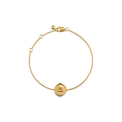 Monica Vinader Sterling Silver Plated With 18K Gold Bracelets Women's Gold