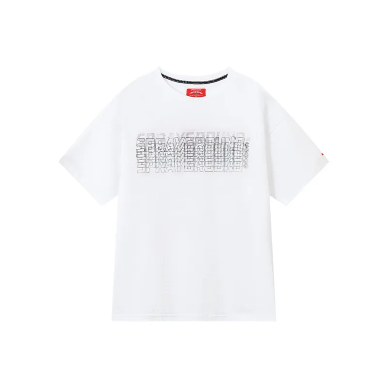 SPRAYGROUND Crew Neck Short Sleeved T Shirts Unisex-0