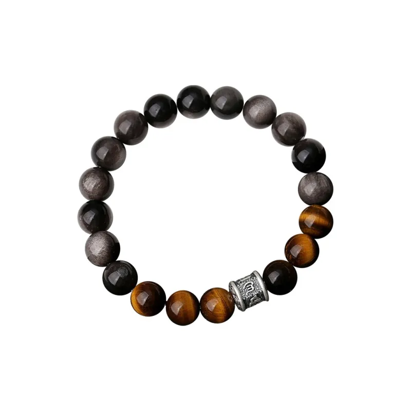 FANSHINER Tiger's Eye Stone Bracelets Men's-0