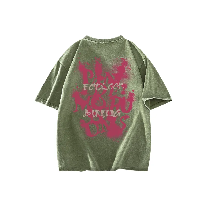 FONDLOOK T Shirt Unisex Black Gray Color-3