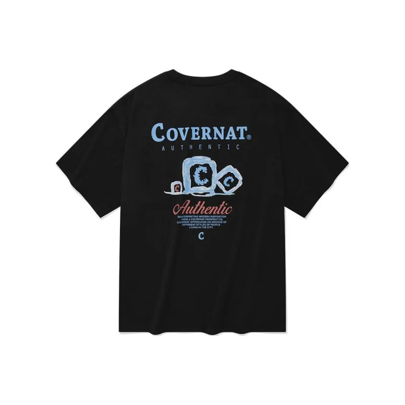 COVERNAT SS24 T Shirt Unisex Black-0