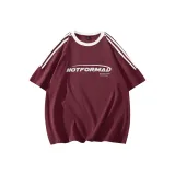 Burgundy Half Striped