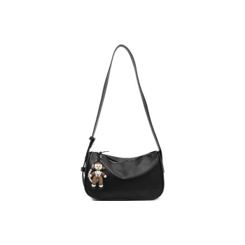 Versman PU Shoulder Bag, Crossbody Bag Regular Women's Black/Pink/Ecru/Blue/Yellow