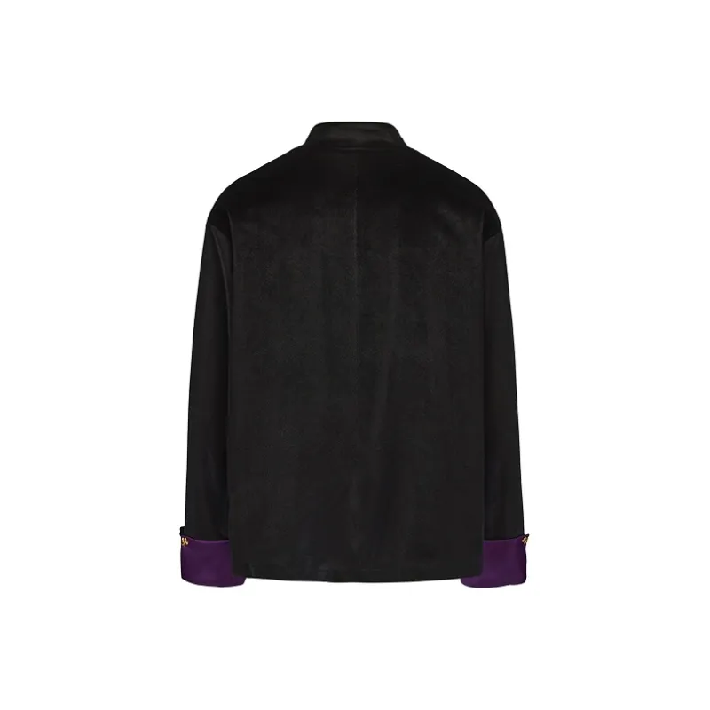 GALLIANO LANDOR Jackets Coats Unisex Black Purple-1
