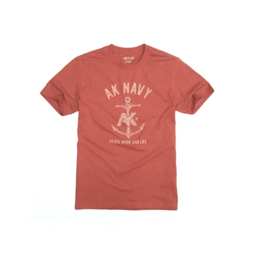 AKCLUB Free Cuba Series T Shirt Men's Washable Red