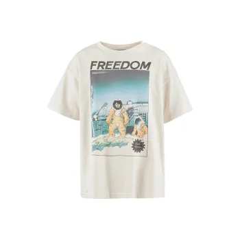 SAINT Mxxxxx x FREEDOM SS24 T Shirt Unisex Light Beige