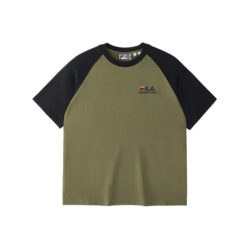 FILA FUSION x Round Two T Shirt Unisex Banana Coffee-0