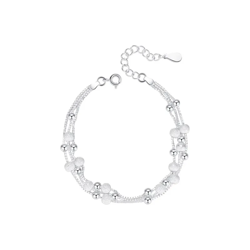 Nine Music Foot Silver 990 Bracelets Women's-0