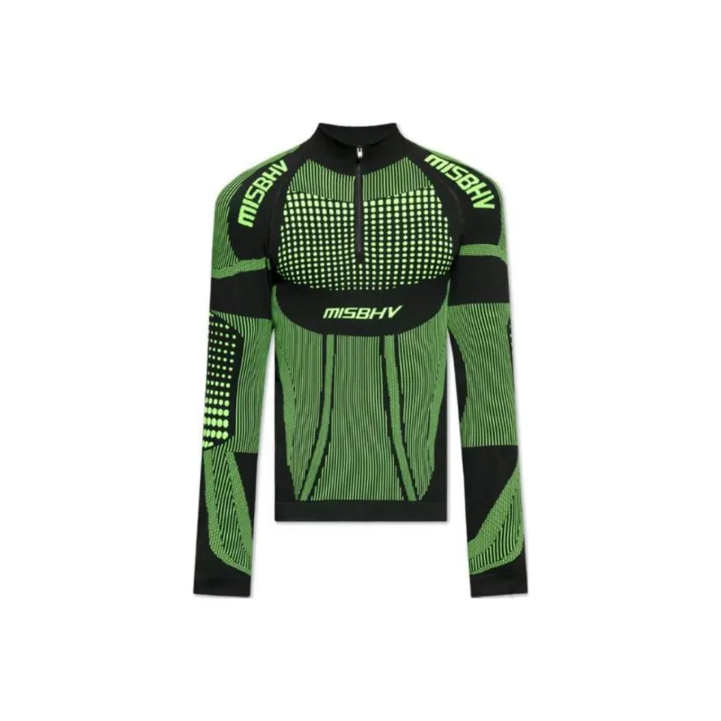 Misbhv Logo Printed Half-Zip Sports Top-0