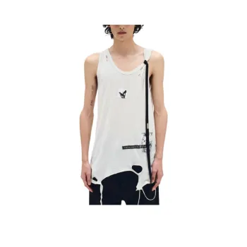 Ann Demeulemeester SS25 Tank Top Unisex White