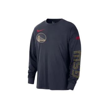 Nike Golden State Warriors Courtside City Edition Men's Nike Nba Max90 Long Sleeve T Shirt