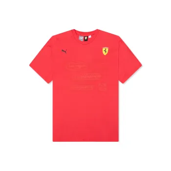 PUMA FERRARI RACEgraphic FW24 Rosso Corsa T Shirt Unisex Red