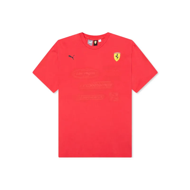 PUMA FERRARI RACEgraphic FW24 Rosso Corsa T Shirt Unisex Red-0