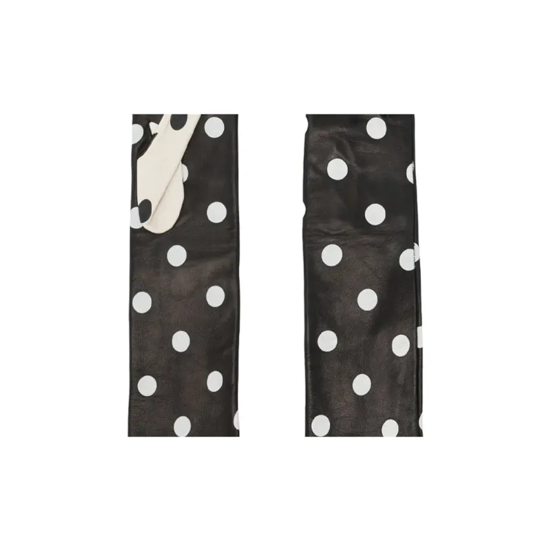 MOSCHINO Sheepskin Gloves Women's Black-2