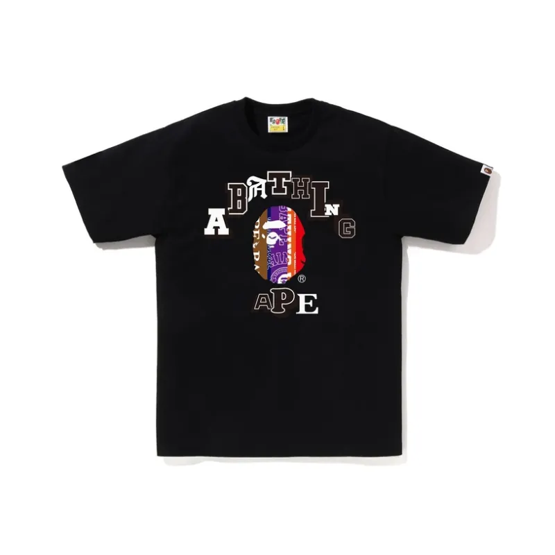 A BATHING APE Fans Scarf College Tee-0