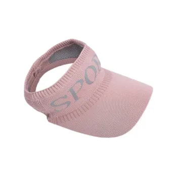 PISHUSHU Polyester Visor Cap Unisex Pink Multicolor