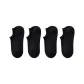 [4 Pack/Bamboo Fiber Antibacterial Breathable]4 Pairs Black