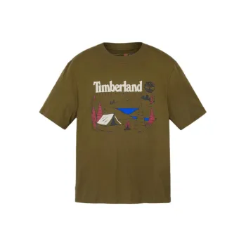 Timberland T Shirt Men's Dark Olive Green