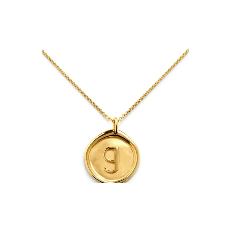 Monica Vinader Sterling Silver Plated With 18k Gold Necklaces Women's Gold-2