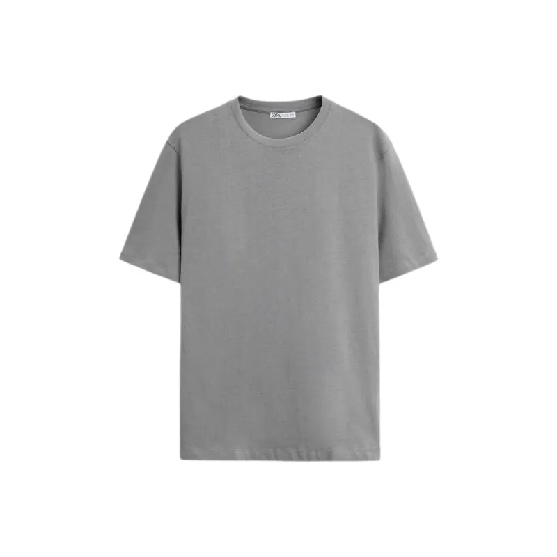 ZARA T Shirts Men Light Gray-0