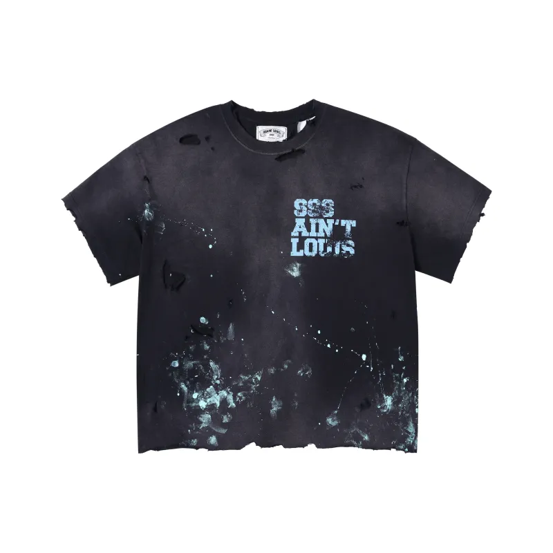 SSSAINT LOUIS T Shirt Unisex Black-0