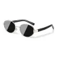 2347-C03 Silver Frame with Gray Lens-3 Black Silver