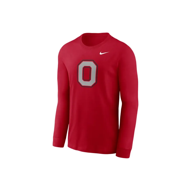 Nike Ohio State Buckeyes Alternate Logo Men's Nike College Long Sleeve T Shirt-0