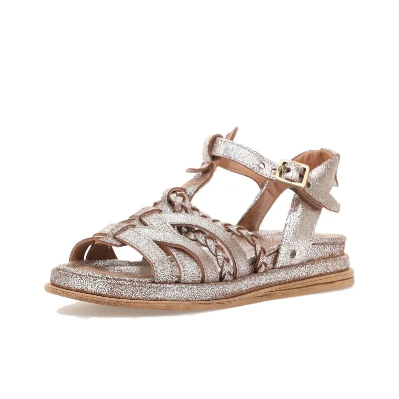 AirStep SPOON Roman Sandals Women's Silver Umber-2