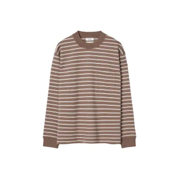 COS T Shirts Men Brown/Ecru