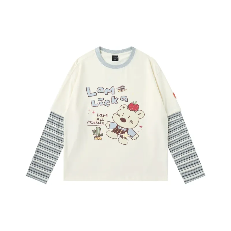LAMLICKA T Shirt Unisex Apricot-0