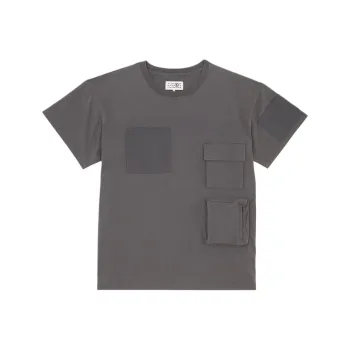 MM6 Maison Margiela Logo Printed Pocket T Shirt
