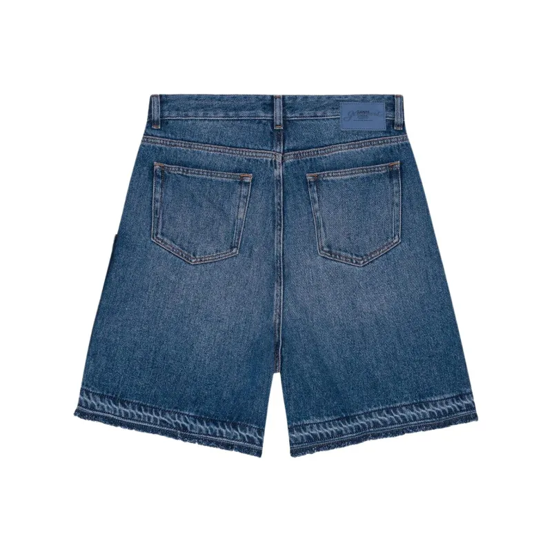 GANNI SS25 Denim Shorts Men's Blue-1