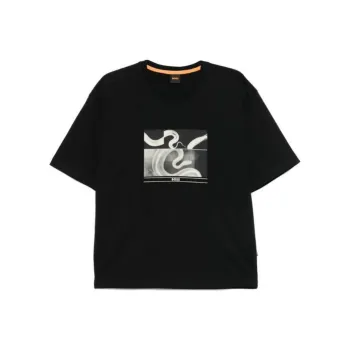 HUGO BOSS Snake print T shirt