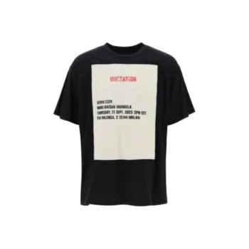 MM6 Maison Margiela Invitation patch Cotton T shirt