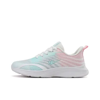 Binary Cushioning Lightweight Breathable Slip Resistant Low Top Casual Running Shoes Women's White Moon Pink