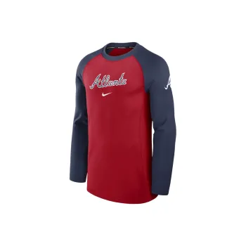 Nike Atlanta Braves Authentic Collection Game Time Men's Nike Dri FIT Mlb Long Sleeve T Shirt